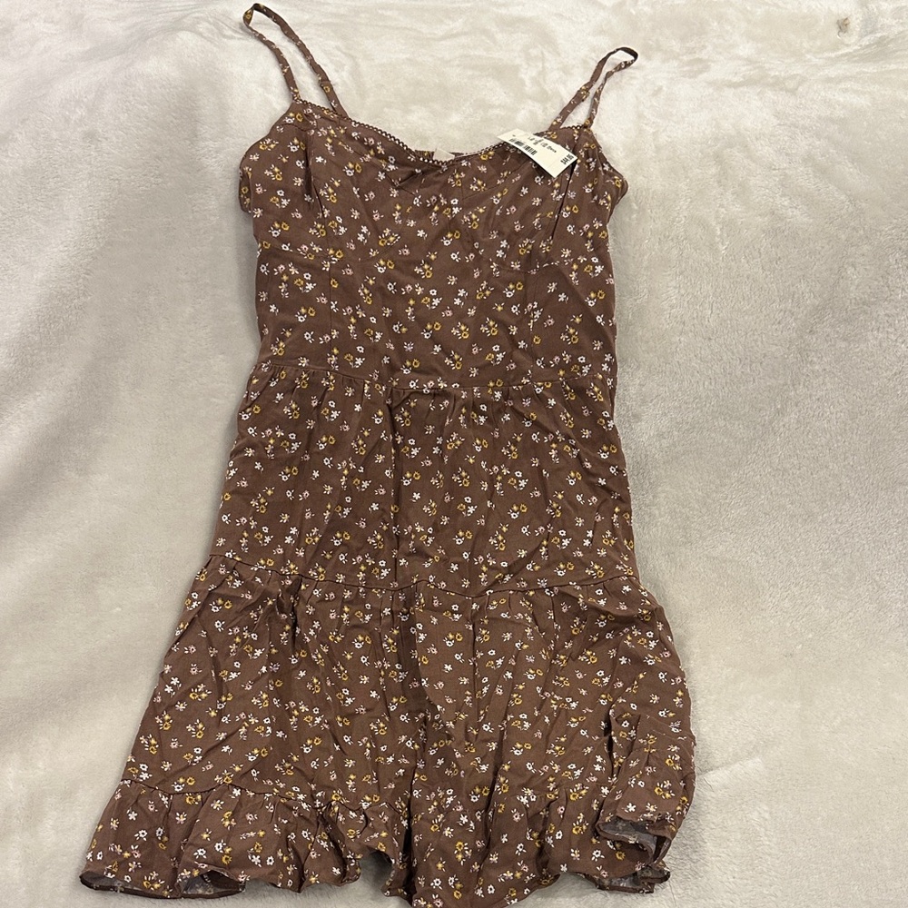 Aeropostale Brown Floral Dress